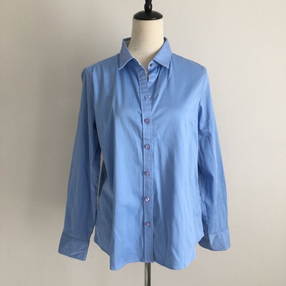 ROBERT GRAHAM Blue Printed Insert Long Sleeve Button Shirt - Picture 4 of 11